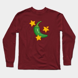 Jalapeno moon taco star Long Sleeve T-Shirt